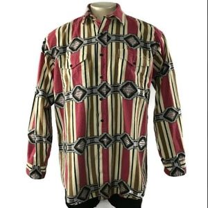 Vintage Roper Rodeo Blue button down Western Shirt